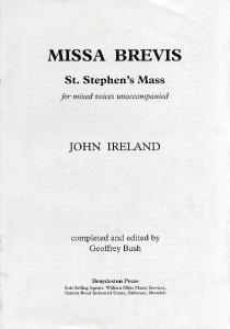John Ireland: St. Stephen's Mass