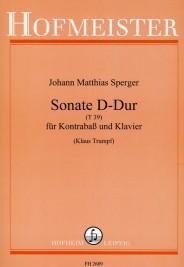 Johann Matthias Sperger: Sonata In D (Double Bass And Piano)