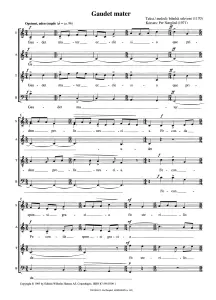 Per Nørgård: Gaudet Mater