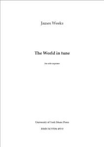 James Weeks: The World In Tune