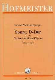 Johann Matthias Sperger: Sonata In D T38