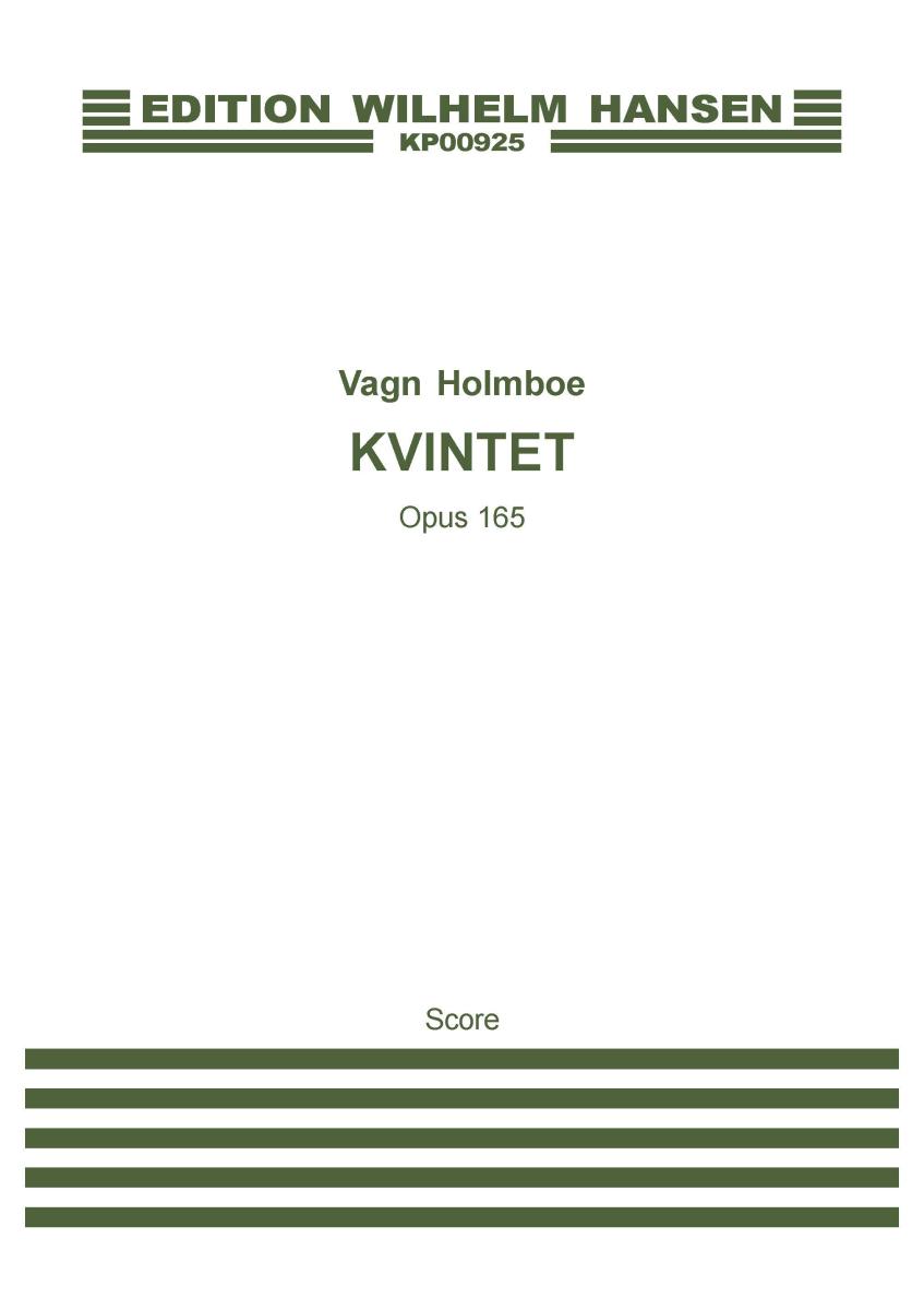 Holmboe Str Quintet Op 165 Score