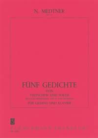 Nikolai Medtner: Funf Gedichte Op.37