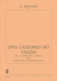 Nikolai Medtner: Two Canzonas Op.43