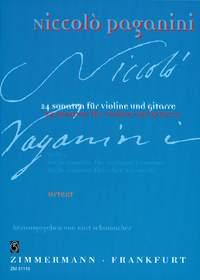 Niccolo Paganini: 24 Sonaten Fur Violine Und Gitarre - Heft I