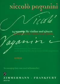 Niccolo Paganini: 24 Sonaten Fur Violine Und Gitarre - Heft II