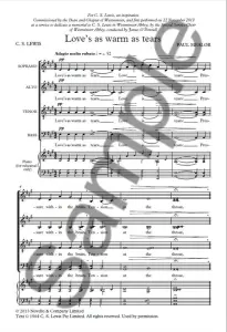 Paul Mealor: Love's As Warm As Tears