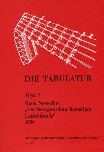 Neusidler, H.: Die Tabulatur Book1: Lautenbuch, 1536, Teil I