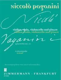 Niccolo Paganini: Quartet No.10 In A (Zimmermann Urtext Edition)