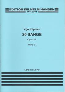 Kilpinen 20 Sange Bk 3 Op 41 Vce/Pf