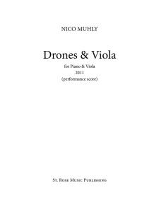 Nico Muhly: Drones & Viola (Performance Score)