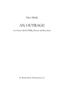 Nico Muhly: An Outrage