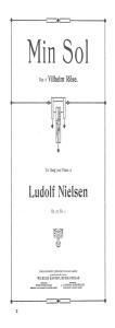 Ludolf Nielsen: Min Sol Op. 27 Nr. 1