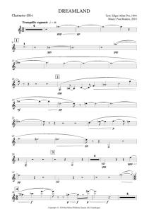 Poul Ruders: Dreamland (Parts)