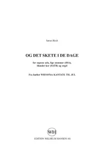 S&oslash;ren Birch: Og Det Skete I De Dage