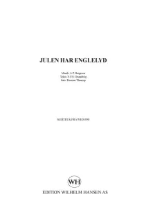 A.P. Bergreen: julen Har Englelyd (SATB)