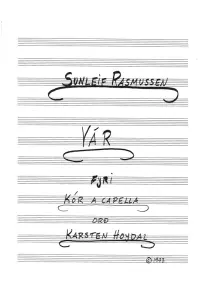 Sunleif Rasmussen: V&aacute;r ('Spring')