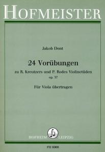 Jacob Dont: 24 Vorübungen Zu R. Kreutzers Und P. Rodes Violinetüden Op. 37