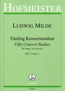Ludwig Milde: F&uuml;nfzig Konzertstudien Op. 26 Band 1