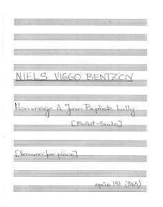 Niels Viggo Bentzon: Hommage a Jean Baptiste Lully