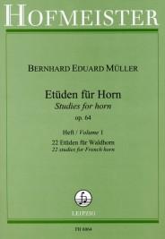 Bernhard Eduard Müller: Etüden Für Horn Op. 64 Band 1