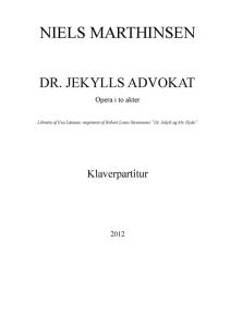 Niels Marthinsen: Dr. Jekylls Advokat (Parts)