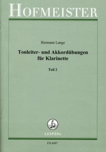 Hermann Lange: Tonleiter- Und Akkordübungen Für Klarinette Teil 2