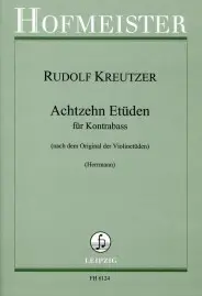 Rudolf Kreutzer: 18 Etuden Fur Violine (Double Bass Edition)