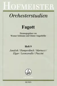 Orchestral Studies Book 9 - Janacek, Elgar, Pucciini