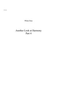 Philip Glass: Another Look at Harmony - Part 4 (Full Score)
