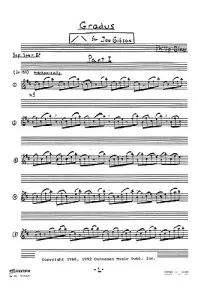 Glass: Gradus For Soprano Saxophone