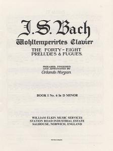 Js Bach: Prelude & Fugue No. 6 In D Minor Book 1