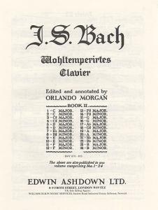 Js Bach: Prelude And Fugue No.20 In A Minor Book 2 BMV 889