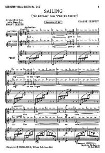 Debussy: Sailing (SA/Piano)