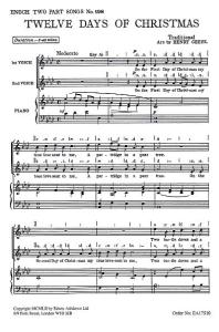 Twelve Days Of Christmas (2-Part/Piano)