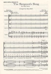 G Holst:The Sergeant's Song