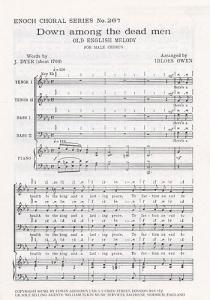 Down Among The Dead Men (TTBB) Arr. Idloes Owen
