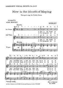 Thomas Morley: Now Is The Month Of Maying (2-Part)