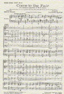 Easthope Martin: Come To The Fair (TTBB)