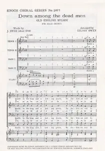 Down Among The Dead Men (TTBB) Arr. Idloes Owen