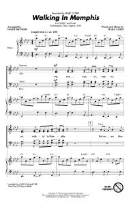 Marc Cohn: Walking In Memphis (SATB)