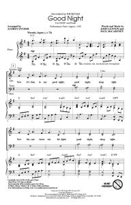 The Beatles: Good Night (SATB)
