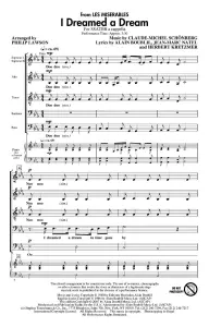 Alain Boublil/Claude-Michel Sch&ouml;nberg: I Dreamed A Dream (Les Miserables) - SATB