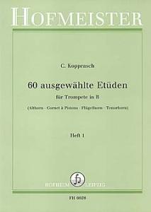 Georg Kopprasch: 60 Ausgewählte Etüden Für Trompete In B Band 1