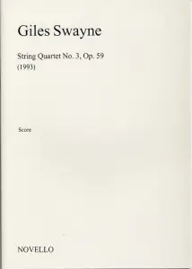 Giles Swayne: String Quartet No.3 Op.59 (Score)