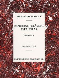 Obradors Canciones Clasicas Espanolas Vol.2 Vce/pf