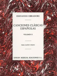 Obradors Canciones Clasicas Espanolas Vol.2 Vce/pf