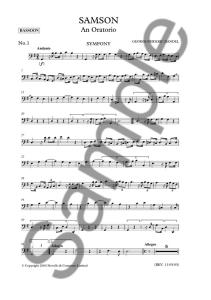 G.F. Handel: Samson (Bassoon Part)