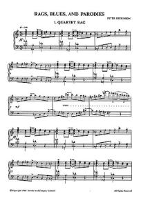 Peter Dickinson: Rags, Blues And Parodies For Piano