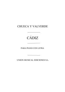 Chueca And Valverde: Cadiz
